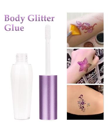 7ml Body Paint Glue - Temporary Tattoo & Glitter Powder Adhesive - Buy Online on GoSupps.com