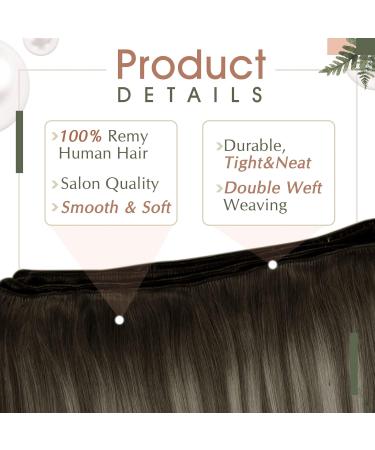 Runature Balayage Real Hair Extensions - 50cm Remy Human Hair Black Silver Ombre 100g Sew-In Weave for Smooth Texture - Buy Online on GoSupps.com