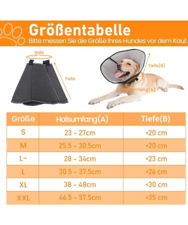 Roll Ruff Dog Leak Protection Collar - Adjustable Soft Protective Tape Breathable Neoprene for Ultimate Comfort - Black & Gray M Size - Buy Online on GoSupps.com