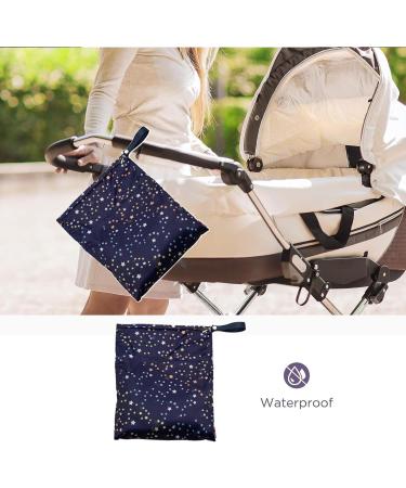 FCSNJH Wetbag Set - 2 Durable Nas Pocket Bags for Diapers Swimming & Travel | Ideal for Kindergarten & Babies - Starry Sky Design - Buy Online on GoSupps.com