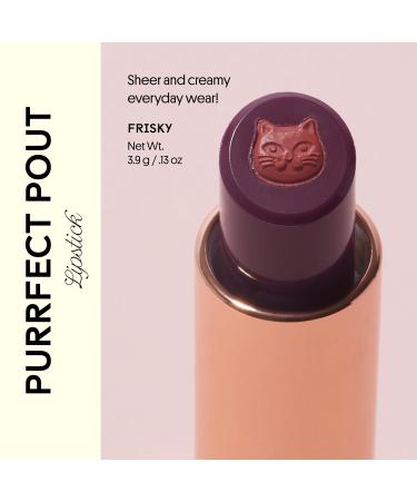 Shop Winky Lux Purrfect Pout Lipstick | Semi-Sheer Creamy Formula with Jojoba Oil & Vitamin E - Frisky Subtle Berry Shade - Buy Online on GoSupps.com