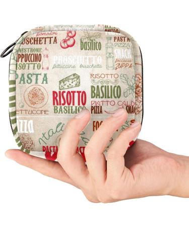 Menstrual Bag with Zipper | Stylish Ladies Napkin & Tampon Collection Bag for Women & Girls - Italy Gourmet Art - Buy Online on GoSupps.com