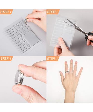 Invisible Ring Size Adjuster & Plastic Ring Guard Set - 16 Sheets, 4 Colors, 2 Thickness Options - Buy Online on GoSupps.com