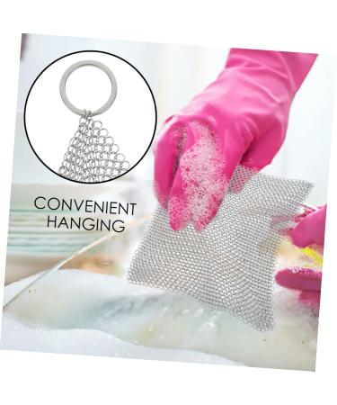 3pcs Wire Mesh Frying Pan Stainless Steel Serving Utensils Stainless Steel Cookware Cleaner Households Cleaning Set Skillet Pad Pan Cleaner Ring Carpet - Buy Online on GoSupps.com
