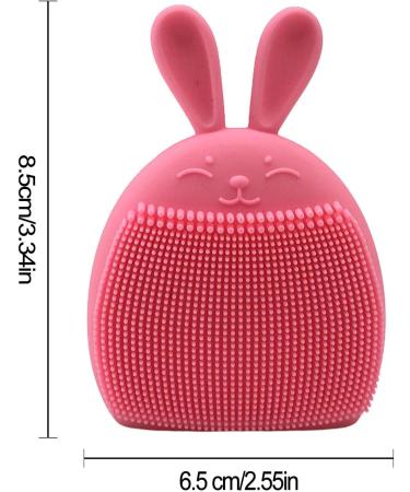 Soft Silicone Face Scrubber - Facial Cleansing Brush Face Scrub Clean Brush Face Brushes for Cleansing Cute Rabbit Ears Shape Manual Face Exfoliator Brush for Blackhead Pore Coatuiyo - Buy Online on GoSupps.com