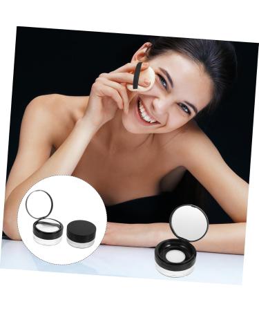 FOYTOKI 2pcs Elastic Mesh Loose Powder Box DIY Powder Case Travel Powder Case Makeup Powder Case Abs Black - Buy Online on GoSupps.com