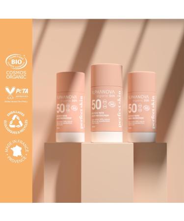  Alphanova ALPHANOVA HEALTH - BB Stick Nude PERFECT SKIN SPF50+ ORGANIC SUN SENSITIVE - certified organic - natural - eco-friendly - 15ml - Buy Online on GoSupps.com