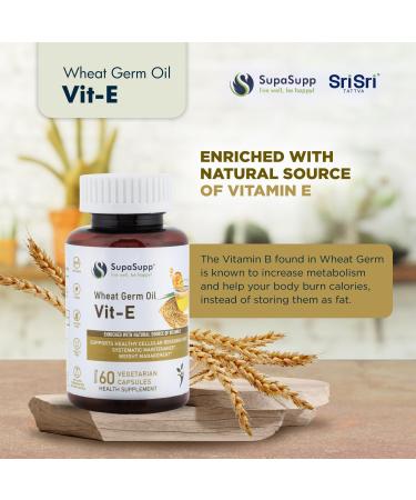 SRI SRI TATTVA VIT-E Wheat Germ Oil 500mg (60 Capsules) - Buy Online on GoSupps.com