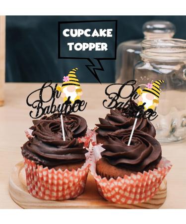 18pcs Honey Bee Oh Baby Shower Dessert Cupcake Topper Bumble Bee Garden Theme Decor Supplies Gender Reveal Announcement Happy Birthday Party Decorations Gold Glitter - Buy Online on GoSupps.com