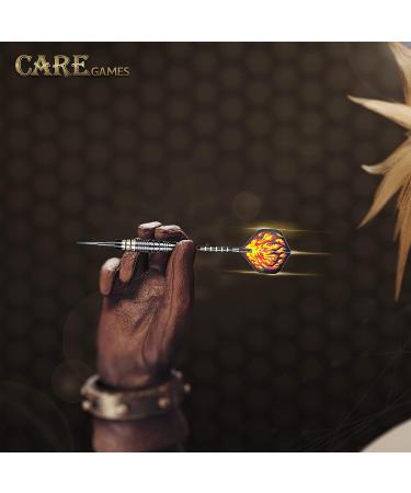 CareGames Soft Tip Darts 16g with Carry Case in Black/Blue/Green/Pink - Premium Game Set - Buy Online on GoSupps.com