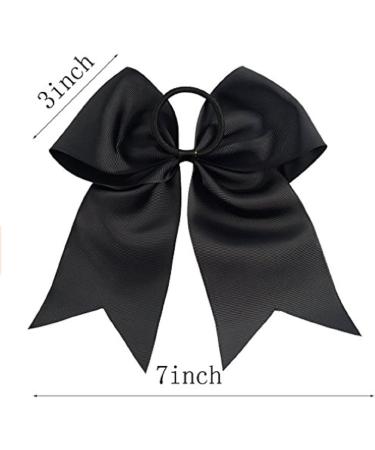 Kenz Laurenz Black Cheer Bows - Ideal Softball and Cheerleading Gifts for Girls and Women - Buy Online on GoSupps.com