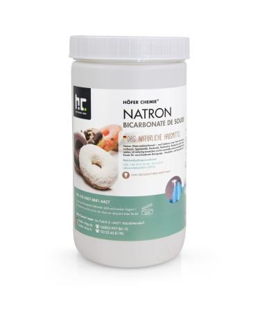 H fer Chemie 1kg of Sodium Bicarbonate (Sodium Hydrogen Carbonate) Food Grade - Versatile Use for Kitchen Cleaning Beauty and More