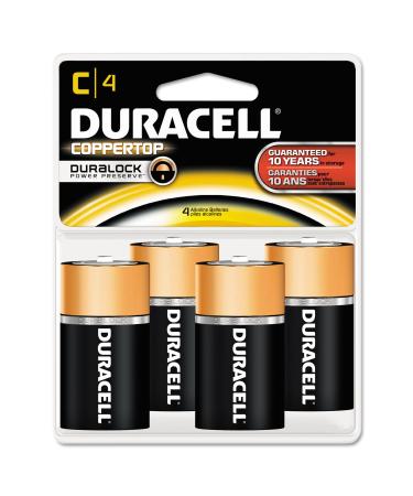 Duracell PGD MN1400R4ZX Coppertop Retail Battery Alkaline C Size (Pack of 4)