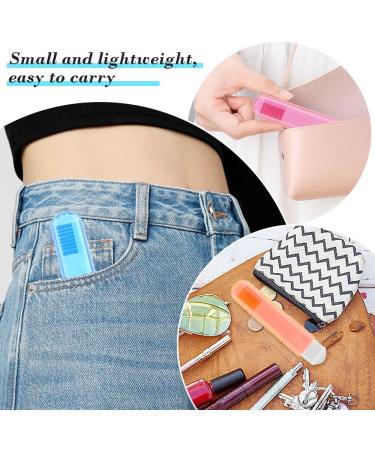 Buy Foldable Travel Toothbrush Set - Portable Mini Soft Manual Toothbrush for Adults & Kids | Perfect for Hiking & Camping (Orange Red Blue Green) - Buy Online on GoSupps.com