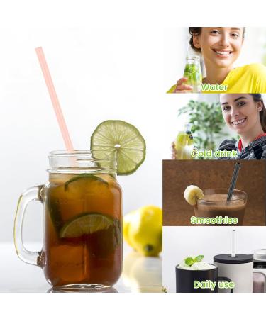 XM 10 Pack Reusable Straws with Clearing Brush 12in Long Replacement Straws 10 Colors Tumblers Straw Replacement Food Grade Reusable Plastic Straws Durable for 40oz Tumblers Mugs Half Gallon Jug SHAFU - Buy Online on GoSupps.com