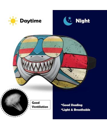 Buy Cute Daddy Shark Sleeping Mask - Soft Eye Mask with Adjustable Strap for Comfortable Sleep - Buy Online on GoSupps.com