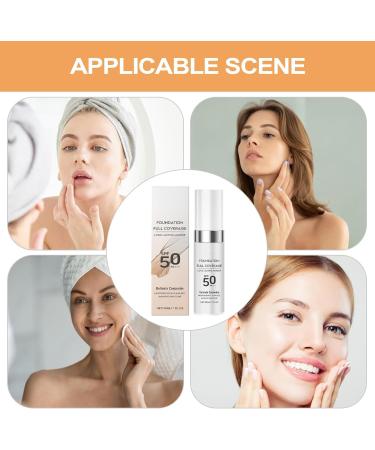  Chaies Liquid Foundation | Natural Beauty Concealer - Long-Lasting Concealer SPF 50 Suitable for All Skin Types - Buy Online on GoSupps.com