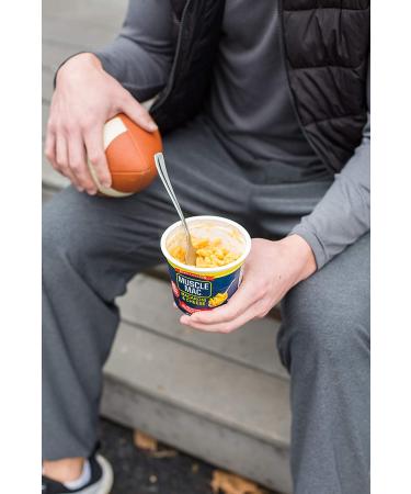 Muscle Mac Microwavable Mega Cups | 20g Protein/Serving | Real Cheese | Non-GMO (12 Cups) - Buy Online on GoSupps.com
