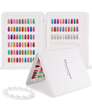 Noverlife Upgraded 120 Nail Colors Chart Display Book - No Glue Needed, White Nail Sample Book with Tips - Nail Polish Display & Sample Set - Buy Online on GoSupps.com
