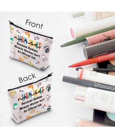 Burn Unit Nurse Gift: Cosmetic Makeup Bag for Women - ICU Burn Care Nurse Appreciation Gift - Buy Online on GoSupps.com