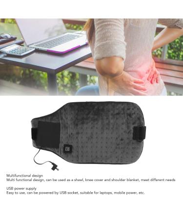 Zerodis USB Heating Pillow - Adjustable Temperature Fast Warming Heated Waist Wrap for Waist Neck Knee - Multi-Purpose Dark Gray - Buy Online on GoSupps.com