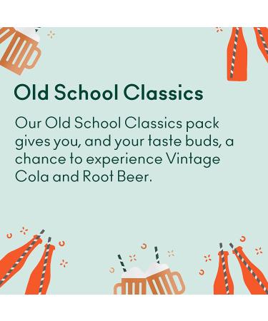 OLIPOP Old School Classics Variety Pack | Vintage Cola & Root Beer | Prebiotic Soft Drink with Plant Fiber | Healthy Soda for Digestive Health | Low Calorie, Low Sugar | 12 oz, 12-Pack - Buy Online on GoSupps.com