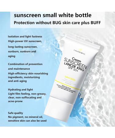 Anloximt Face Sunscreen SPF 50 - Safe and Natural Sunscreen for Men and Women - 60 Sunscreen Cream - Oil-Free and No-Sunscreen for Most Skin Types and Skin Tones - Buy Online on GoSupps.com