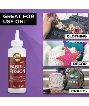 Aleene's Fabric Fusion Permanent Fabric Adhesive 3-Pack 4 oz - Set of 3 Fabric Glues 4 Oz Each - Buy Online on GoSupps.com