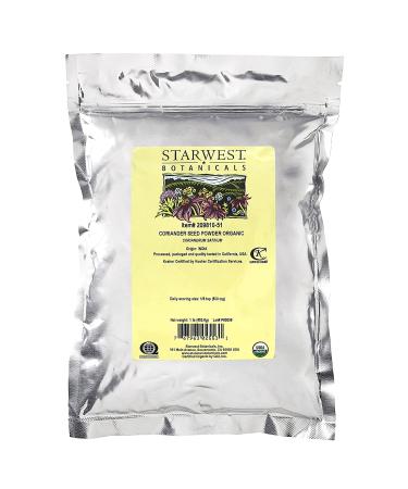 Organic Coriander Seed Powder 1 lb - Starwest Botanicals - Fresh & Pure Spices - Buy Online on GoSupps.com
