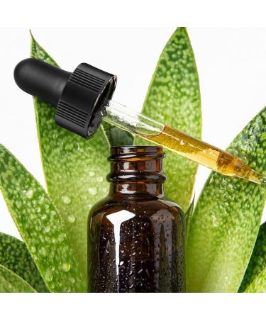 Amber Glass Dropper Bottles 1oz - Pack of 12 for Essential Oils and Serum - Buy Online on GoSupps.com