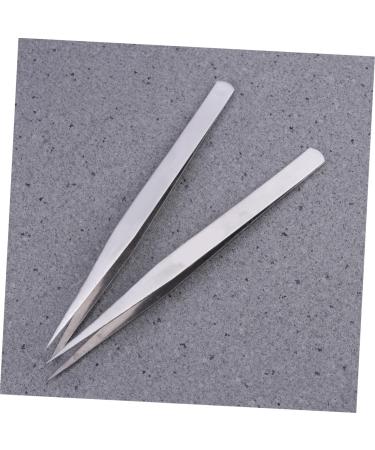 minkissy Tweezers Straight Thick Grade Stainless Steel Tool Sewing Clip Sewing Tool Tweezers Eye Sewing - Buy Online on GoSupps.com