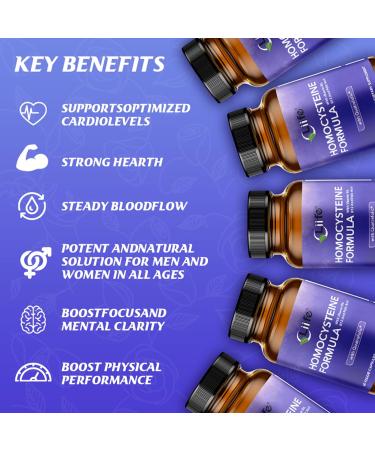 LIIFE Homocysteine Formula Quatrefolic, B6/B12/Betaine | 60 Veggie Caps, Homocysteine Metabolism & Methylation Heart Health Support - Buy Online on GoSupps.com