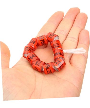 VANZACK 200 Pcs Pigeon Foot Ring Dove Foot Ring Quail Duck Bands Aluminum Plastic Poultry Reagent Test Kit 1.1x0.8cmx2pcs Random Colorx2pcs - Buy Online on GoSupps.com