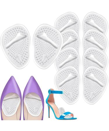 Metatarsal Pads Women | Heel Inserts for Women | Ball of Foot Cushions (5 Pairs Foot Pads) All Day Pain Relief and Comfort One Size Fits Shoe Inserts for Women