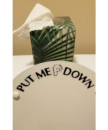 Honbay 4 Sets Funny Put Me Down Toilet Seat Stickers - Waterproof & Removable (Black) - Buy Online on GoSupps.com
