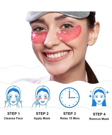 Marine Collagen Eye Gel Masks - Reduce Wrinkles, Dark Circles, and Eye Bags - Anti-Aging Eye Moisturizing Care (12 Pairs) - Buy Online on GoSupps.com