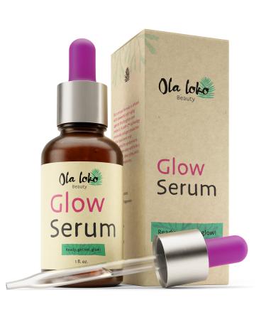 * Glow Serum for Face  Skin Brightening Serum with Vitamin C  Hyaluronic Acid & Niacinamide  Face Serum for Glowing Skin  Glass Skin Serums for Skin Care & Helps Reduce Dark Spots