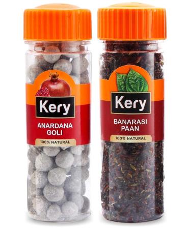 Kery Anardana Goli & Banarasi Mix Mukhwas 2 Bottles 230g (After Meal Mouth Freshener)_Packing May Vary