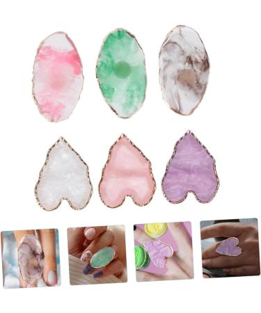 SMASOLO Palette De Manucure Pierre D agate Lot De 6 Pcs Plateau De M lange Pour Nail Art Diy Professionnel Salon Usages Divers - Buy Online on GoSupps.com
