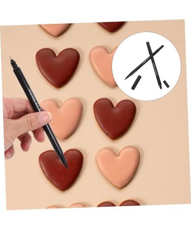 BESTonZON 10 Pcs Baking Pen Edible Ink Marker Baking Ink Pen Baking Painting Pens Edible Pens for Cookie Decorating Edible Ink Pen Dual Tip Markers Plastic Double Head Decorate - Buy Online on GoSupps.com