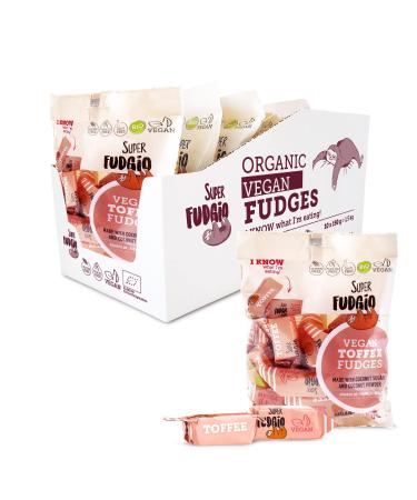 Super fudgio organic candies - Toffee - vegan and gluten -free - Organic caramel candies without palm oil - with organic coconut milk and coconut sugar |10 Pack Toffee 10