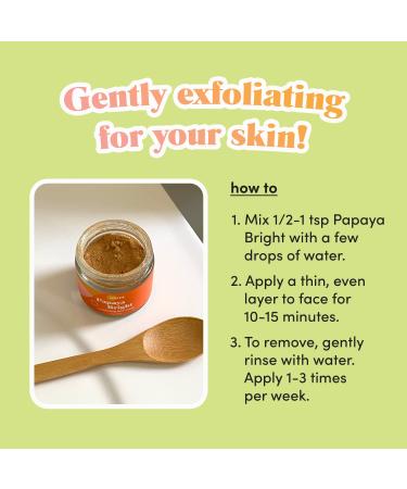 GOLDE Papaya Bright Superfood Facial Mask - 100% Organic, Anti-Pollution, Vegan, Cruelty-Free (1 oz) - Buy Online on GoSupps.com