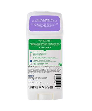 Lafe's Natural Deodorant Stick | 2.25oz Aluminum-Free, Paraben-Free, 24-Hour Protection for Men & Women - Soothe - Buy Online on GoSupps.com