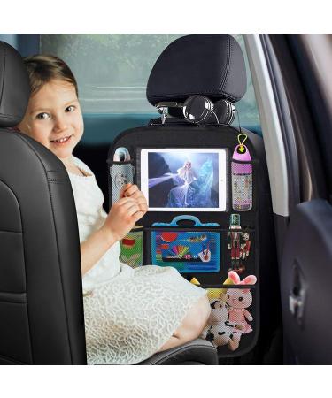 Backrage Protection for Car: Uihol 2-Piece Back Seat Organizer Waterproof Oxford Fabric with iPad Pocket & Kick-Mat Protection - Buy Online on GoSupps.com