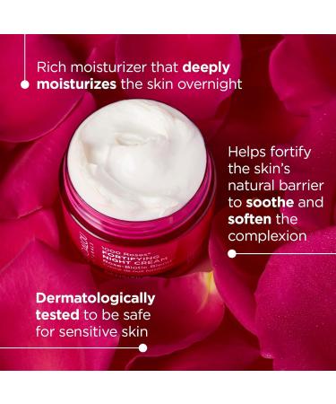 Andalou Naturals 1000 ROSES Fortifying Night Cream - Hydrate & Renew | Best International Shipping - Buy Online on GoSupps.com