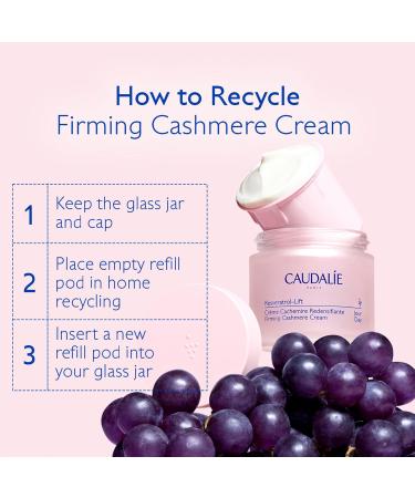 Caudalie Resveratrol-Lift Retinol Alternative Firming Cashmere Cream and Refill Pod - 50 mL Cream & 50 mL Refill Pod - Buy Online on GoSupps.com