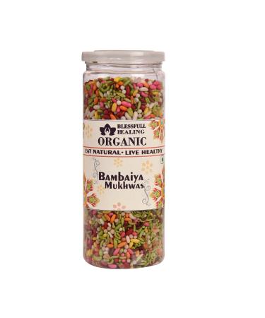 Blessfull Healing Organic Bambaiya Mukhwas 250 Gram Airtight Container (Packing May Vary)