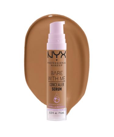 NYX Professional Makeup Covering Serum with natural finish and medium opacity bar with me concealer serum deep golden 9.6 ml 09 deep golden 9.6 ml (1 Pack)