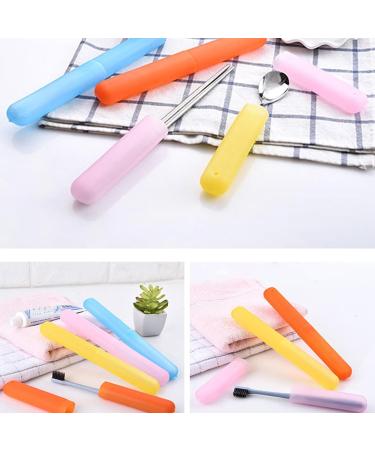 Travel Toothbrush Case - 5 Portable Toothbrush Head Covers & Protective Travel Container - Buy Online on GoSupps.com