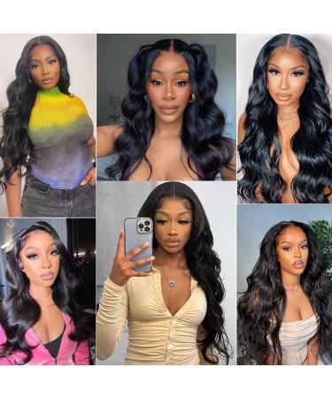 Engiva 4x4 HD Lace Body Wave Wig - 100% Brazilian Virgin Human Hair, Pre Plucked, 20 Inch - Buy Online on GoSupps.com